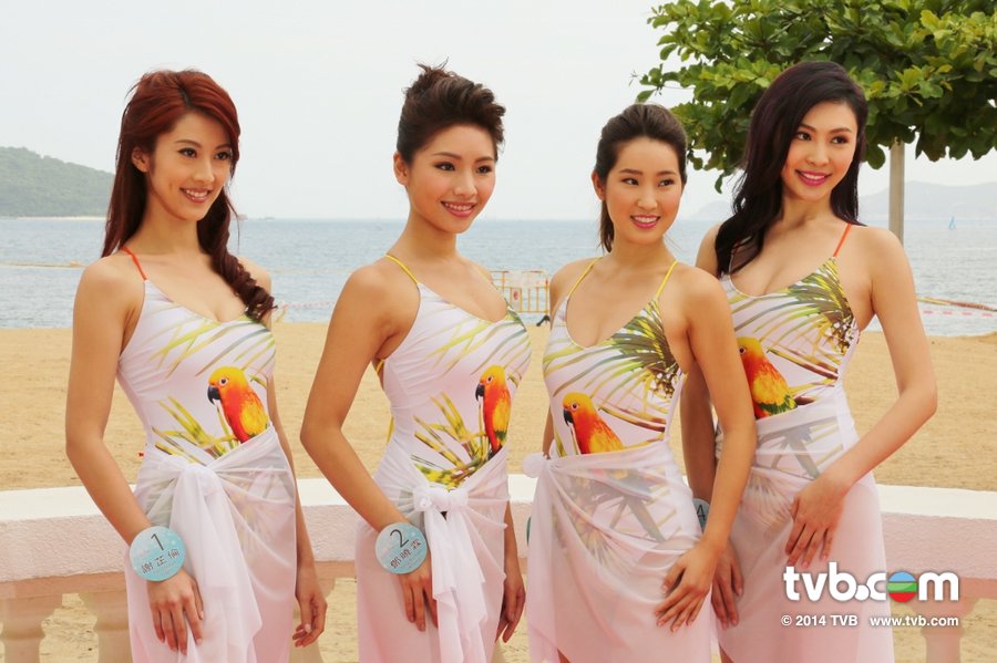 Miss Hong Kong 2014 swimsuits 1 to 4