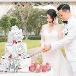 Myolie Wu wedding cake