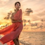 Myolie Wu honeymoon 1