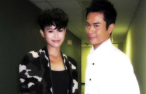 Myolie Wu Flanked by 3 TV Kings in TVB Calendar Shoot thumbnail