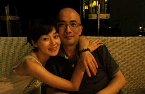 Above: Joey Meng with husband, Chan Sap Sam. 