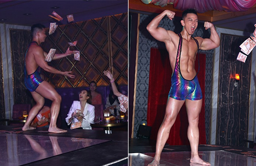 Jazz Lam Learns How To Be a Male Stripper.