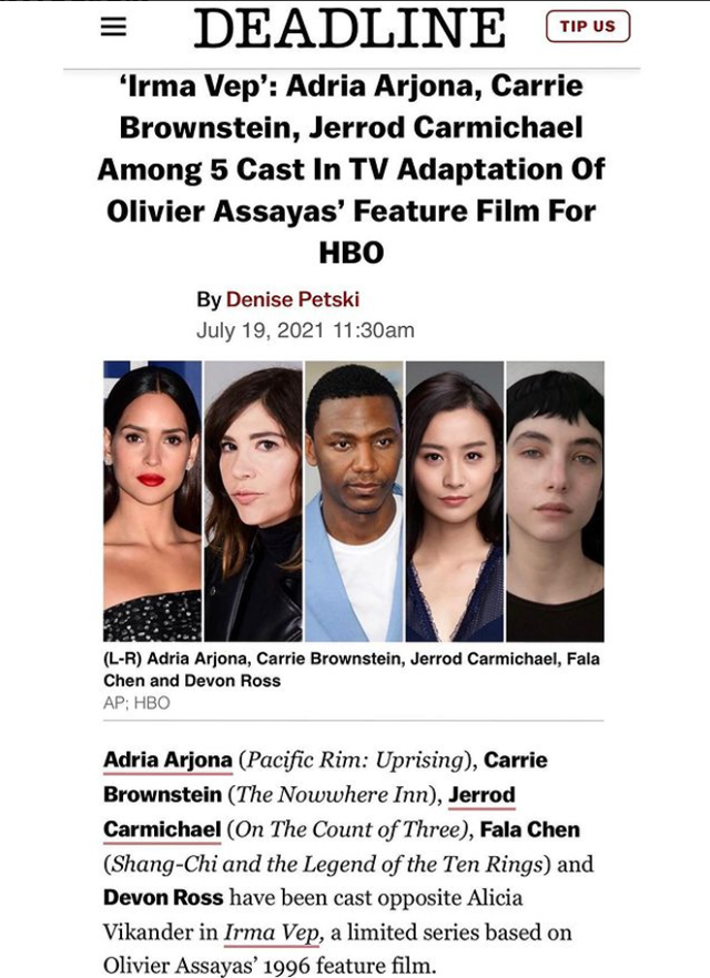 Irma Vep': Adria Arjona, Carrie Brownstein, Jerrod Carmichael Cast